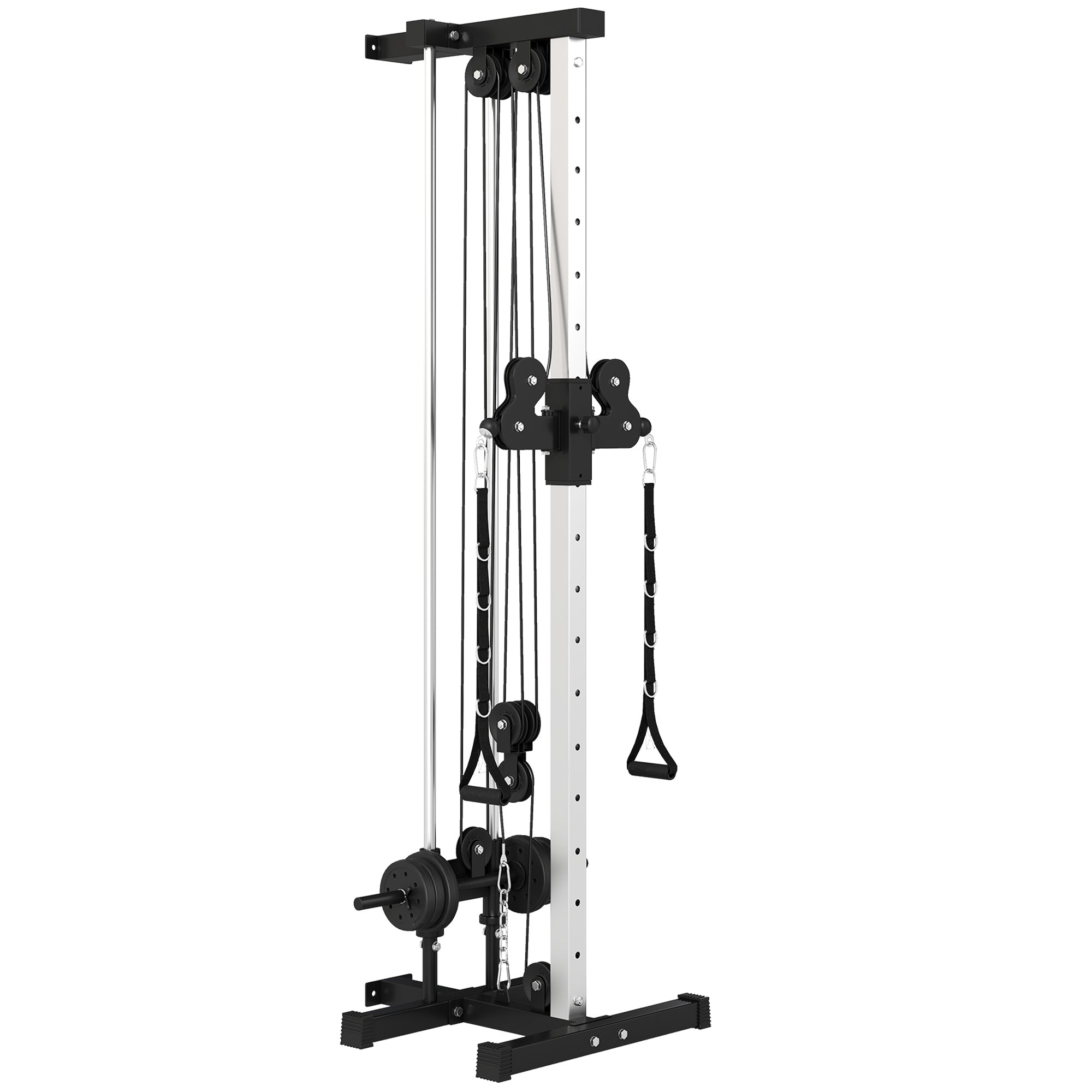 Verstellbare Powerstation Mit Doppelrolle, 25-165 Cm, Schwarz