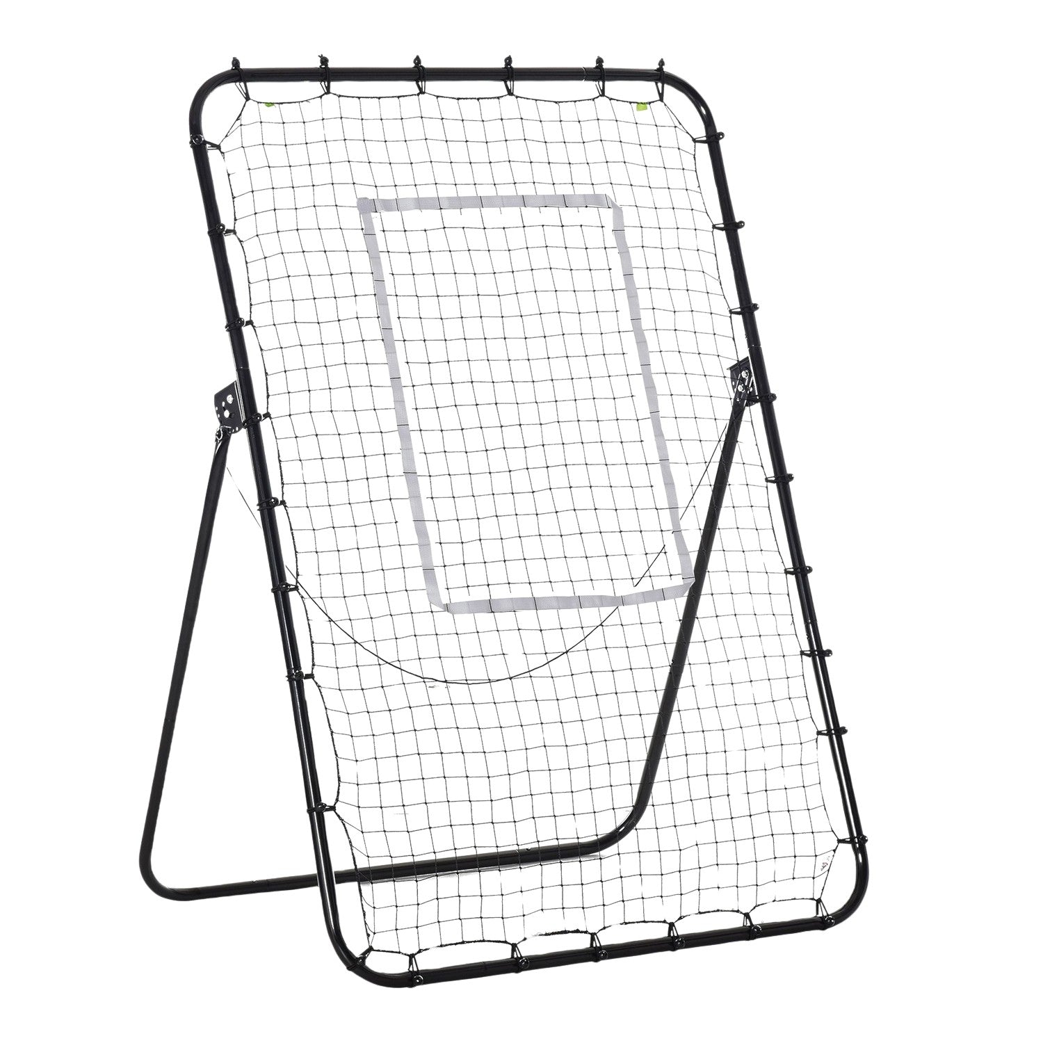 Fußball Rebounder, Klappbarer Fußballtor, Kickback Rückprallwand Mit 4 Verstellbaren Stufen,123 X 73 X 178,5 Cm, Schwarz