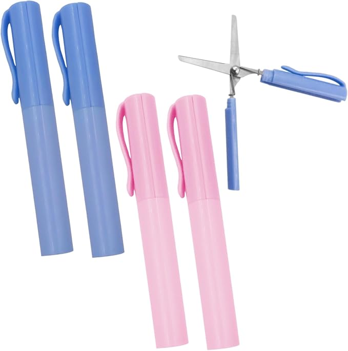 4-teiliges Stift-scheren-set, Tragbare Schere, Kreative Schere, Mini-klappschere, Papierschneidewerkzeug Für Diy-projekte