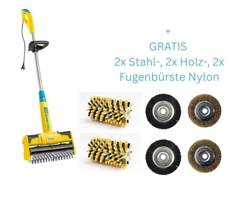 Gloria Multibrush 230v Xl + Gratis 2x Fugen-, 2x Holz-, 2x Fugenbürste Nylon - 000298.0200a
