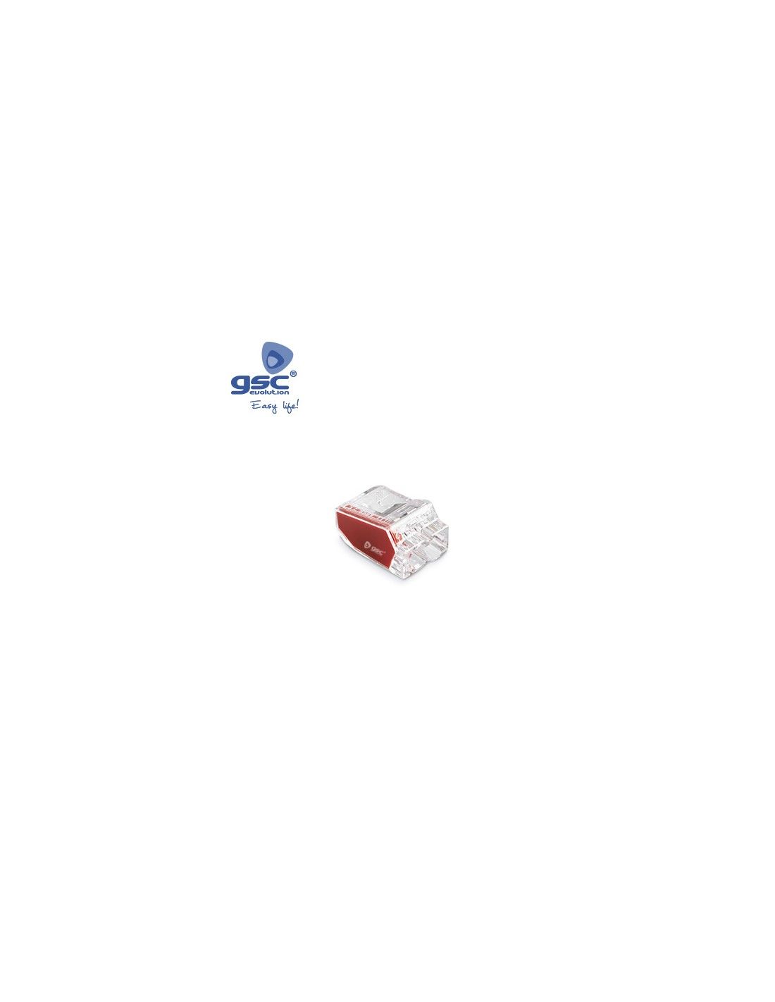 Gsc - Pack 5 Stecker 2-poliger Anschluss 0,5-2,5 Mm Rot 001105517