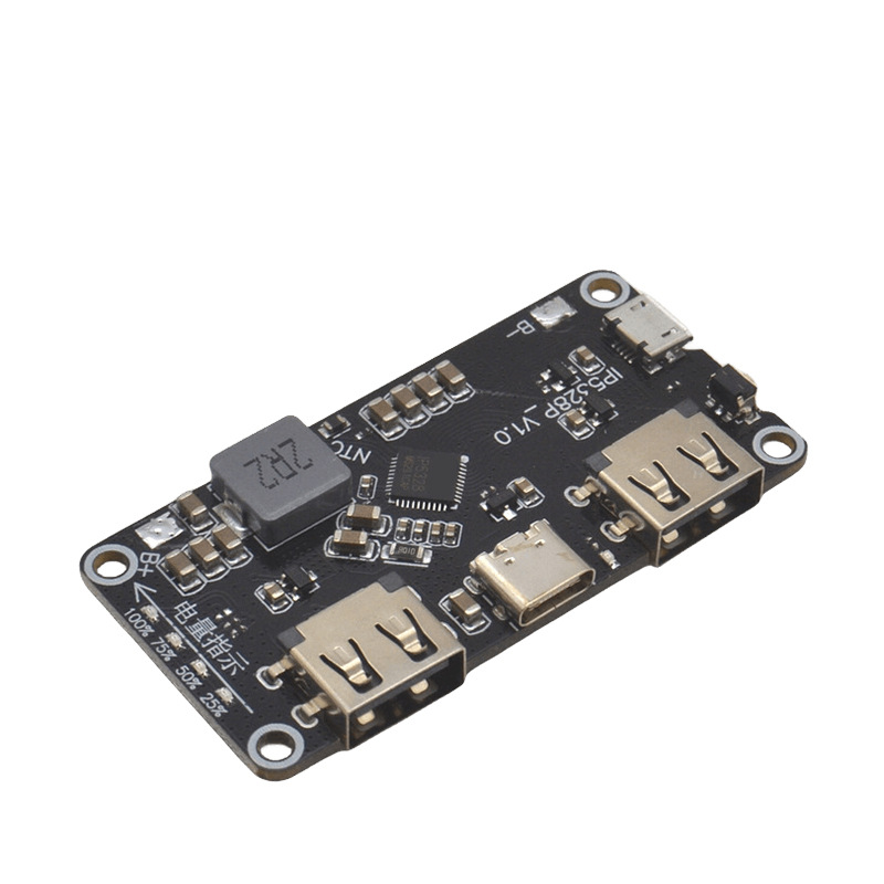 Ip5328p Bidirektionales Schnelllademodul, 3,7 V Auf 5 V–12 V 18 W 5 A Step-up-powerbank-platine, Schnellladefunktion Typ-c Auf Usb-c Für 18650-akkus