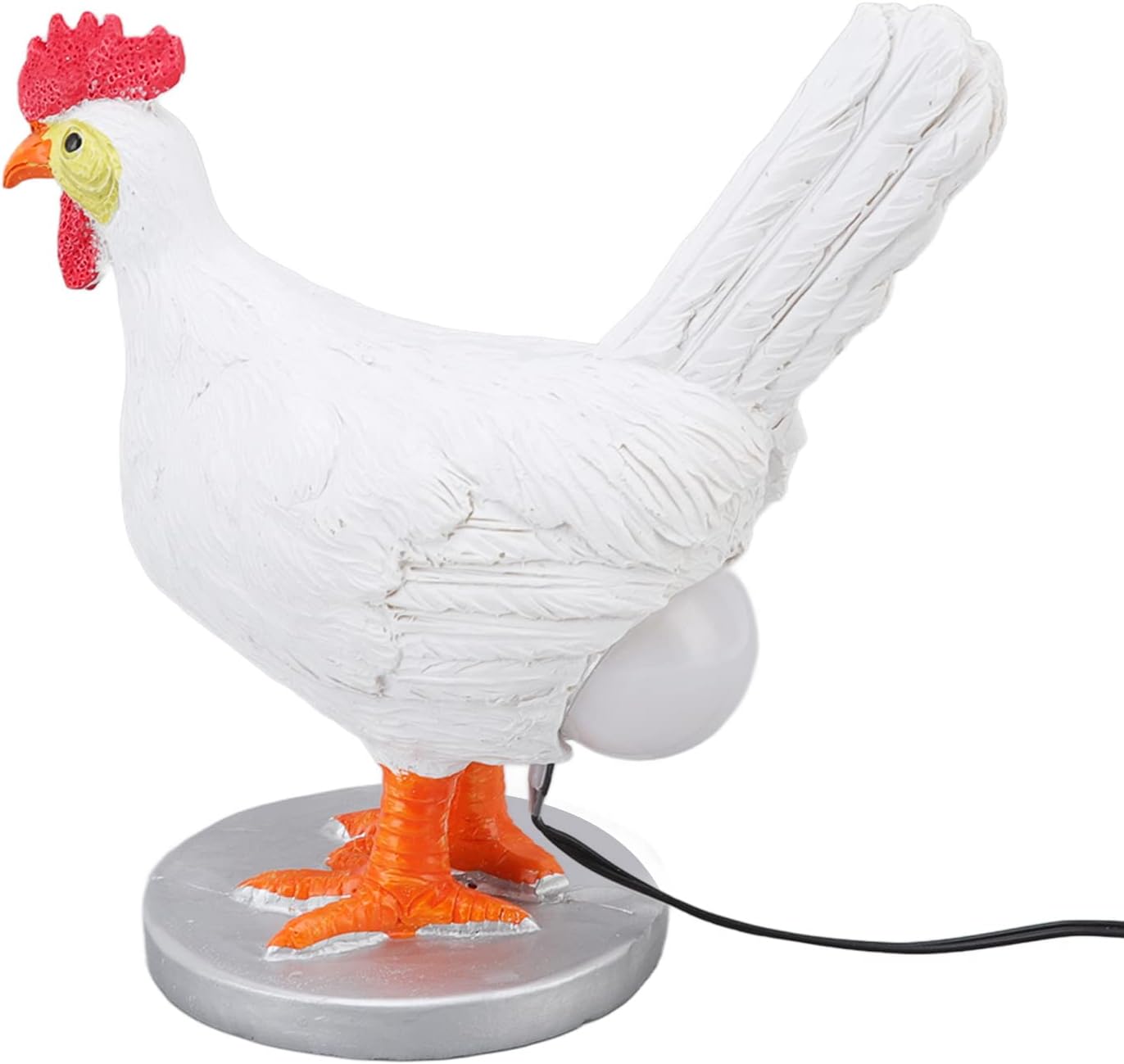 Dekorative Tischlampe In Form Einer Legenden Henne, Led-kunstharz, Lustiges Nachtlicht Für Wohn- Und Schlafzimmer