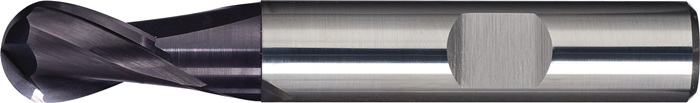 Vollradiusfräser D.16mm Einsatz-l.32mm Vhm Tialn Hb Z.2 Kurz Tecwerk