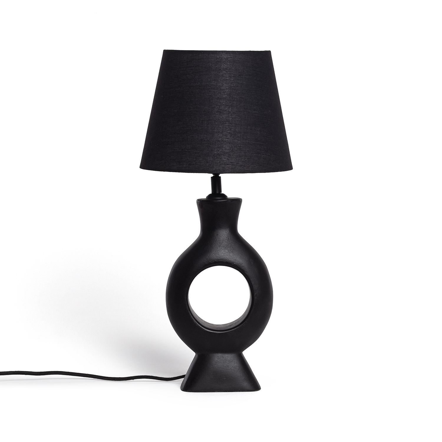 Led Tischlampe Aus Kunstharz Dimahis Schwarz