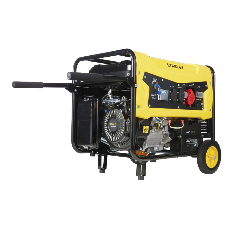 Stanley Sg 7500b Ein-/dreiphasen-stromgenerator 3,0/7,0 Kw Mit Avr-platine