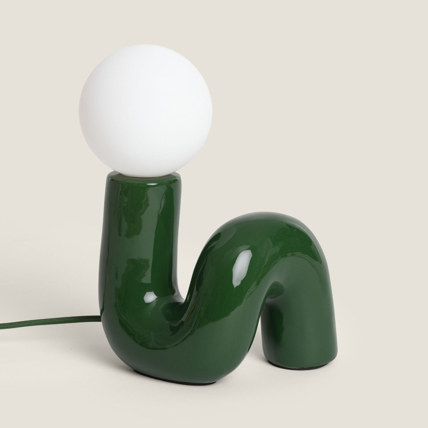 Tischlampe Keramik Arlo S Grün