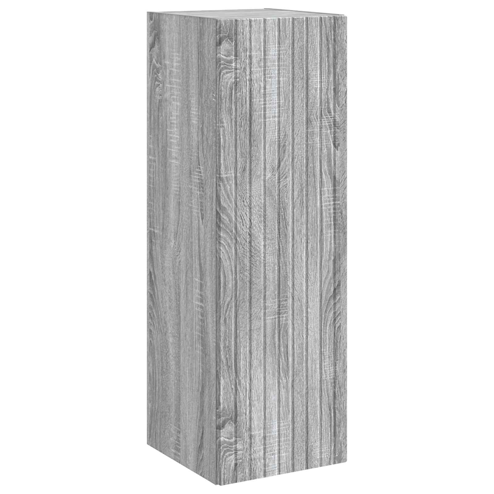 Wandmontierter Badezimmerschrank Grau Sonoma 33 X 34,5 X 100 Cm Vidaxl