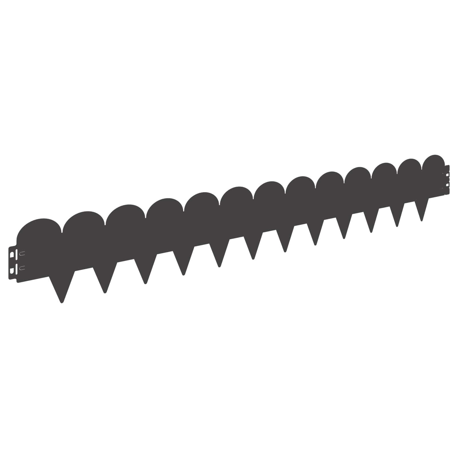 Raseneinfassung 30 Stk. 103 X 15 Cm Stahl Schwarz Vidaxl