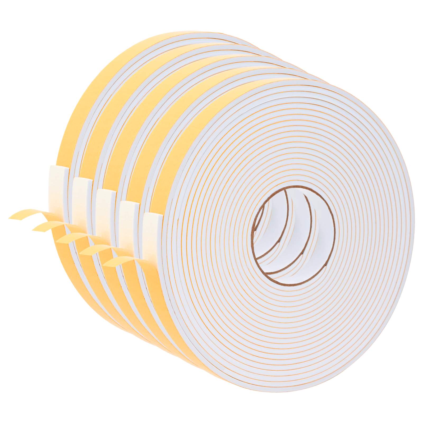 Vidaxl Self-adhesive Foam Tape 5 Pcs White 20mm X 10m Cr Foam