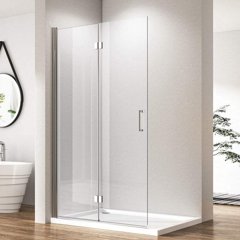 75 X 195 Cm Walk In Dusche Duschwände Walk In Duschwand Falttür Duschabtrennung Duschtrennwand Glaswand, 6mm Nano Esg-sicherheitsglas