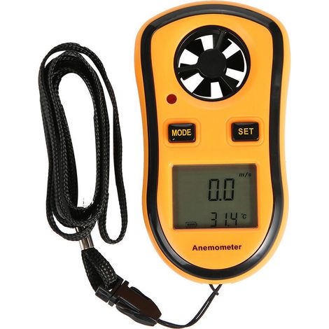 Tragbares Digitales Anemometer Zur Präzisen Messung Von Windgeschwindigkeit Und Temperatur, Mini-windmesser Für Verschiedene Branchen