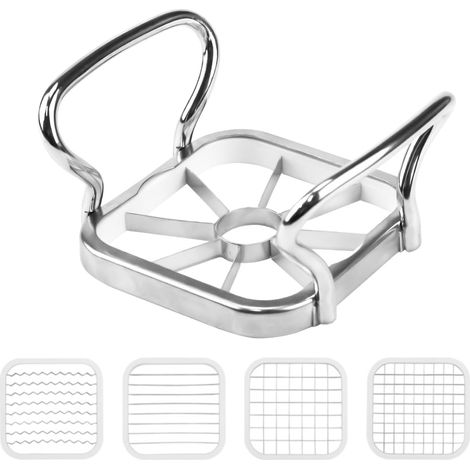 5-in-1 Apfelschneider Aus Edelstahl Mit Griff Zur Herstellung Von Pommes Frites, Obst Und Kartoffeln Aus Edelstahl