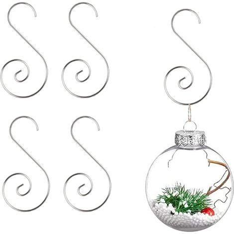 100 Stück Weihnachtsbaumhaken, Weihnachtskugelhaken, Haken Für Weihnachtskugelornamente Am Weihnachtsbaum, Weihnachtsgirlande, Weihnachtsranke