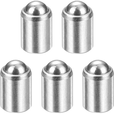 Satz Mit 5 Kugelfederkolben, 3 X 4 Mm, 5 N Federrate, Edelstahl, Stufenlos Positionierbare Kugel. Geeignet Für Kugelschlösser An Türen, Schränken Und Mechanischen Geräten.
