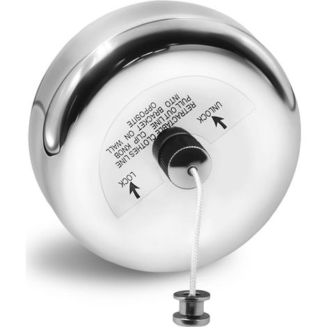 Einziehbare Wäscheleine Aus Edelstahl Sus304 Mit Verstellbarem Seil, Hotelstil, Zur Wandmontage