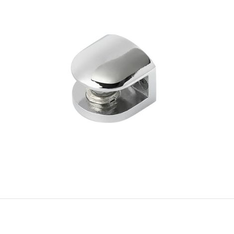 (4 Stück) Glasklemmen, Glasregalhalterung, Verstellbare Wandhalterung, Passend Für 68 Mm Dickes Glas, Polierte Zinklegierung