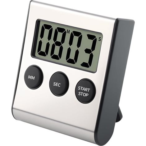 Magnetischer Digitaltimer, 99-minuten-countdown Und Stoppuhr, Küchentimer Mit Großem Lcd-display, Einstellbarer Alarmlautstärke, Multifunktionaler Countdown-timer