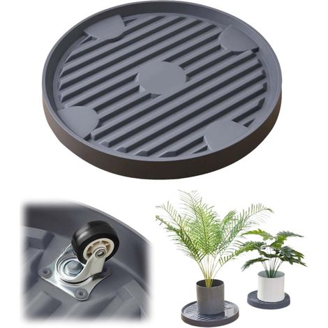 Runder Blumentopfständer, Blumentopfständer Mit Rollen, Pflanzenständer Mit Rollen, Universalrollen Für Blumentöpfe, Pflanzenständer Mit Universalrädern, Rollbarer Pflanzenständer