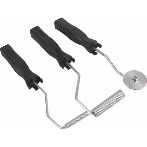 3-teiliges Set Fiberglas-rollenwerkzeuge, Harzblasenrolle, Fiberglas-rollenset Aus Aluminiumlegierung, Blasenpaddelrolle