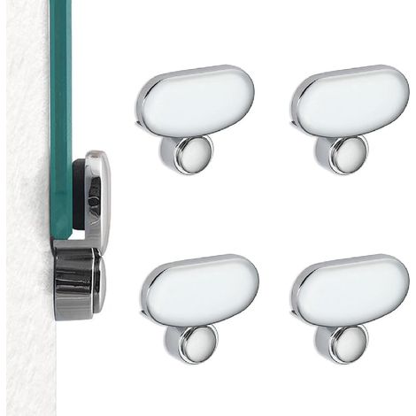 Stück Spiegelhalterungen, Ovale Spiegelklemmen Aus Zinklegierung, Glasklemmen, Wandbefestigung Für Rahmenloses Glas, Wandspiegelbefestigungen Für Badezimmer, Wohnzimmer Und Öffentliche Bereiche
