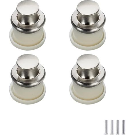 4-teiliges Set Unsichtbarer, Versenkter Druckknöpfe Und Griffe Für Schränke, Schubladen, Küchen Und Türen. Einlochmontage Für Möbel.