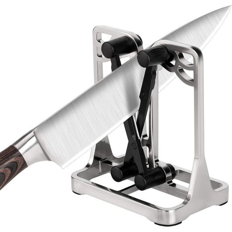 Silver Professional Messerschärfer, Manueller Messerschärfer, Küchenmesserschärfer Für Alle Messertypen