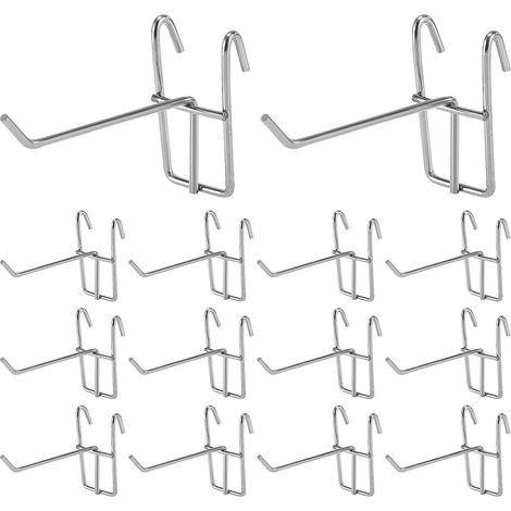 30 Stück Lochwandhaken (10 Cm Lang), Wandhaken Zur Organisation Von Werkzeugen, Werkbänken, Regalen Und Garagen