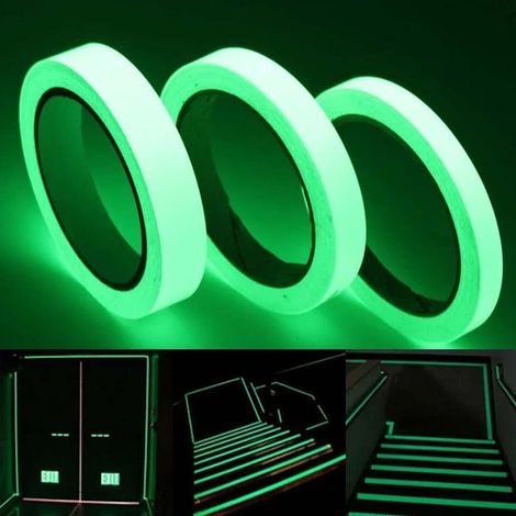 Rollen Leuchtband. Grünes, Reflektierendes Antirutschband, Sicherheitsband Für Böden Und Treppen, Grüner Marker, Fluoreszierendes Band