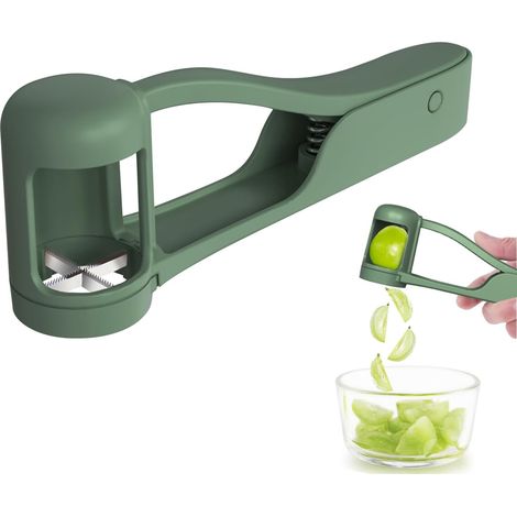 (grüner) Traubenschneider Für Kleinkinder Und Babys, Küchenhelfer Zum Schneiden Von Trauben Für Gemüse- Und Obstsalate, Traubenschneider, Kirschtomaten Und Erdbeeren In 4 Stücke