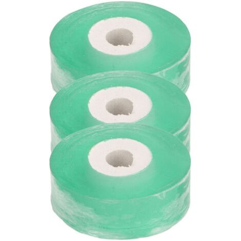 Professionelles Veredelungsband (3 Rollen Pro Packung) Dehnbares Und Selbstklebendes Band Zur Pflanzenreparatur Und Veredelung (obstbäume Und Blumen) Grün 2 Cm Breit (100 M Lang)