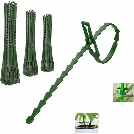 220 Verstellbare Pflanzenbinder Aus Kunststoff, Flexible Pflanzenstützen, Längen 13/17/23 Cm, Wiederverwendbare Und Tragbare Tomatenstützen Für Pflanzen, Sträucher, Garten, Haus Und Büro