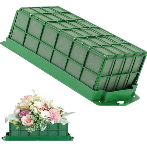 Steckschaum-stütze, Grüner Steckschaum, Blumensteckschaum, Steckschaumblock Mit Ständer Und Gitter, Für Blumenarrangements, Hochzeiten, Partydekorationen