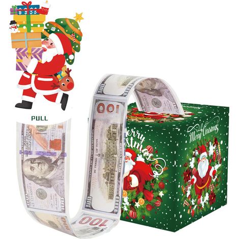 (mit 50 Durchsichtigen Beuteln) Weihnachtsüberraschungs-spardose Für Bargeld, Pop-up-geschenkbox, Weihnachtsgeschenk, Diy-überraschung Für Eltern, Partner, Kinder Und Freunde