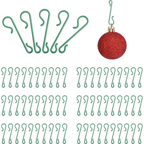 200 Stück Weihnachtskugel-befestigungen, Grüne Weihnachtsbaumhaken, S-förmige Weihnachtskugelhaken Für Weihnachtsbaumschmuck, Weihnachtsbaumgirlande