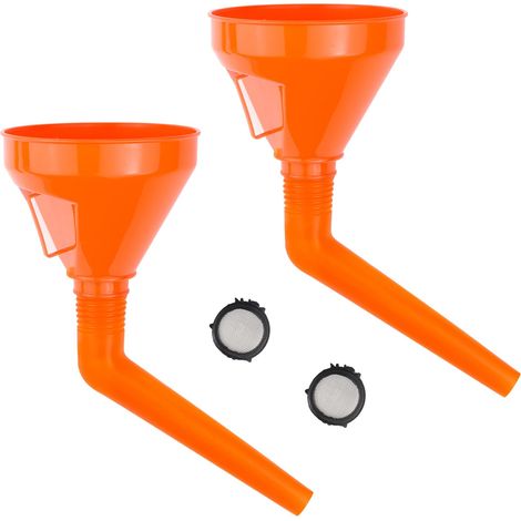 Kunststofftrichter, Kraftstofftrichter, 2 Stück, Universal-einfülltrichter, Benzintrichter Mit Flexiblem Schlauch Und Filter Für Diesel Und Kerosin