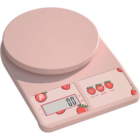 Pinkfarbene Präzisionswaage 3,0 Kg/0,1 G, Küchenwaage, Taschenwaage, Schmuckwaage, Hochpräzise Elektronische Waage, Hintergrundbeleuchtetes Lcd-display, Tara-funktion
