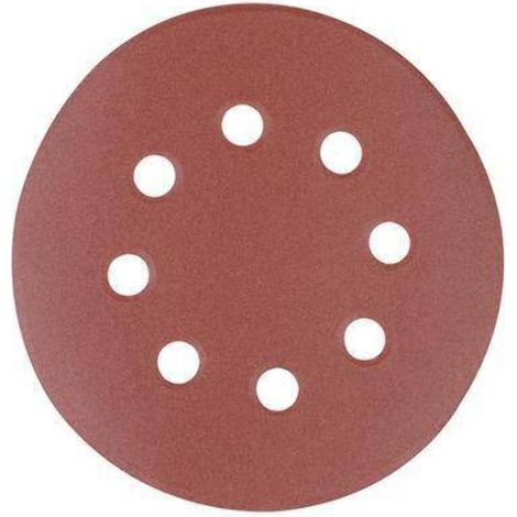 Packung Mit 10 Selbstklebenden, Perforierten Schleifscheiben, 125 Mm, Körnung 60