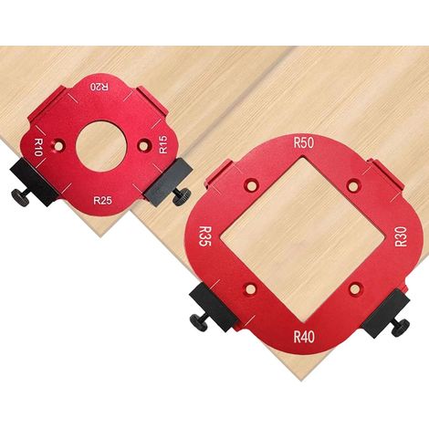Set Mit 2 Radiuslehren Für Den Tischlertisch, 8-funktionen-schnelllehre Für Die Holzbearbeitung R10 R15 R20 R25 R30 R35 R40 R50 Für Heimwerkerprojekte