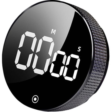 Magnetischer Küchentimer Mit Lcd-bildschirm, Drehbarem Digitalem Countdown, Großem Display, Geräuschloser Küchenwecker Zum Backen, Lernen, Fitness Und Fürs Büro