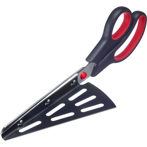 Pizzaschere, Pizzaschneider Und Pizzaschieber – Ein Praktisches Küchengerät, Ideal Für Pizza Oder Flammkuchen. Bpa-frei, Edelstahl, Pp, Tpr, Schwarz.