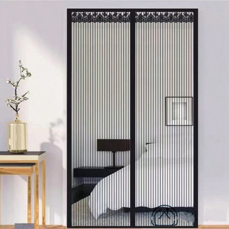 90 X 210 Cm Magnetisches Tür-moskitonetz, Anti-moskito-vorhang Für Den Außenbereich Mit Verstärktem Lv-netzgewebe Und Automatischem Verschluss
