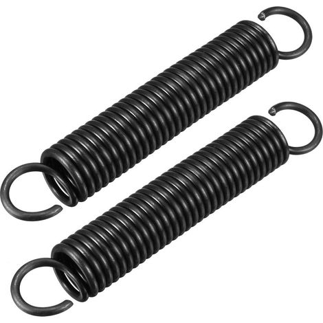 Stück Zugfedern, 2,3 Mm Drahtdurchmesser, 20 Mm Außendurchmesser, 117,5 Mm Federlänge, Stahl, Kleiner Doppelhaken