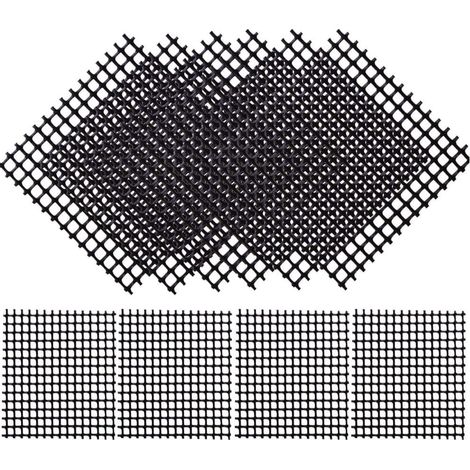 Packung Mit 100 Schwarzen, Quadratischen Kunststoff-netzverbindungen (10,2 X 10,2 Cm) Zur Verhinderung Des Auslaufens Von Erde In Bonsai-töpfen