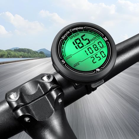 Fahrradtacho Mit 19 Funktionen, Hintergrundbeleuchtetem Lcd-display, Wasserdicht, Für Fahrradcomputer, Kilometerzähler, Fahrräder, Zur Geschwindigkeits- Und Distanzmessung, Fahrradzubehör