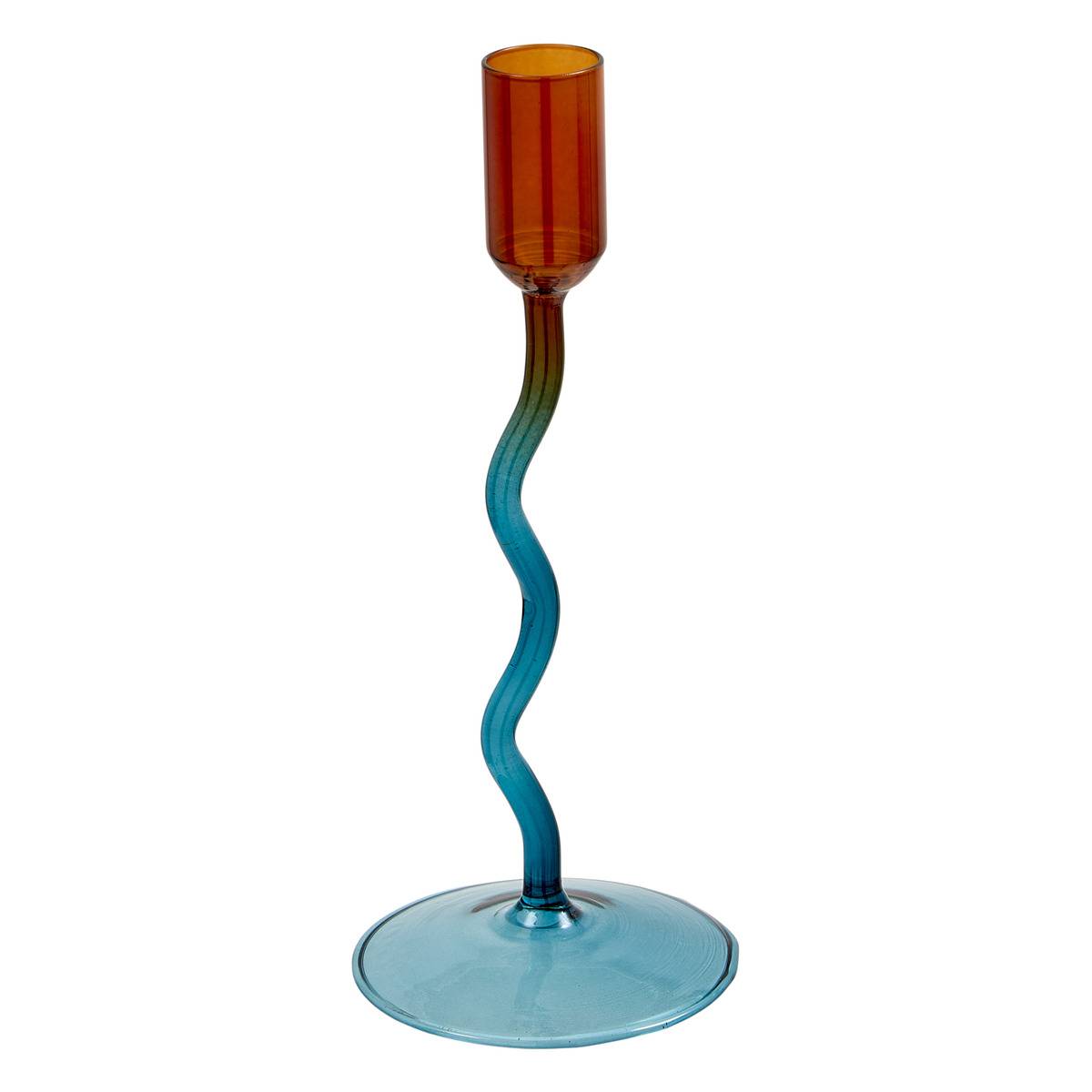 Kerzenhalter Homy H. 20 Cm - Blau