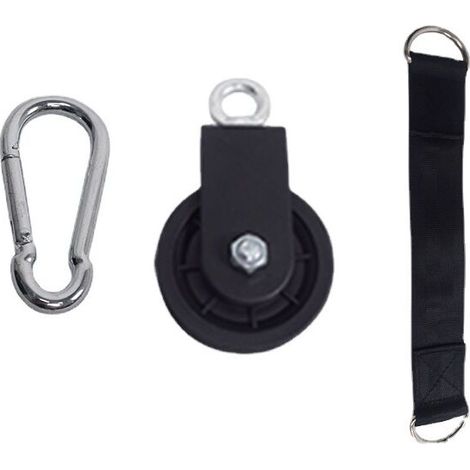 Seilzug, Gewichtheber-seilzug Mit Aufhängegurt Und Karabiner, Drehbarer Hebe-seilzug Mit Einzelrolle