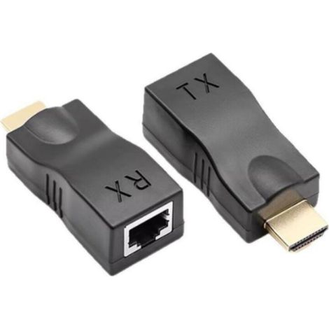 Hdmi-zu-rj45-konverter, 30 M Verlustfreies Einzelkabel-extender, Hdmi-zu-rj45-konvertierungsadapter 4k X 2k, Unterstützt Hdmi 1.4 3d 1080p, Plug & Play, Stabile Übertragung
