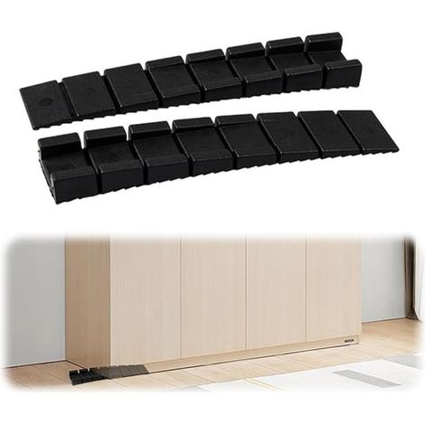 Set Mit 24 Möbelkeilen, Kunststoffkeile, Universalkeile 8 X 20 X 98 Mm, Zum Ausrichten Von Möbeltüren An Tischen, Schränken Und Küchen