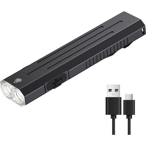 Hochleistungsfähige, Wiederaufladbare Edc-taschenlampe, Mini-taschenlampe Mit Taktischem Stroboskopknopf, Kleine, Flache, Magnetische, Tragbare Edc-taschenlampe Für Camping Und Notfälle, 1 Stück